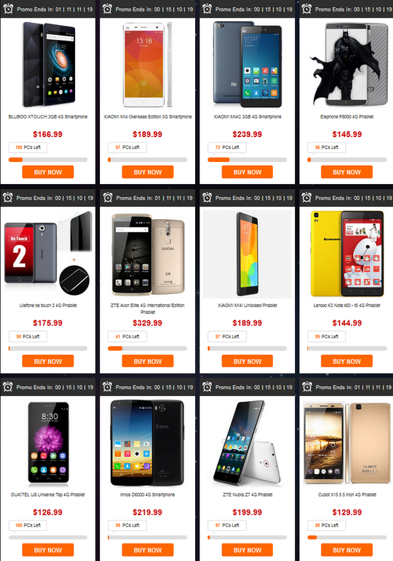 Black Friday Arrives with Top Cell Phones Flash Sale Gearbest