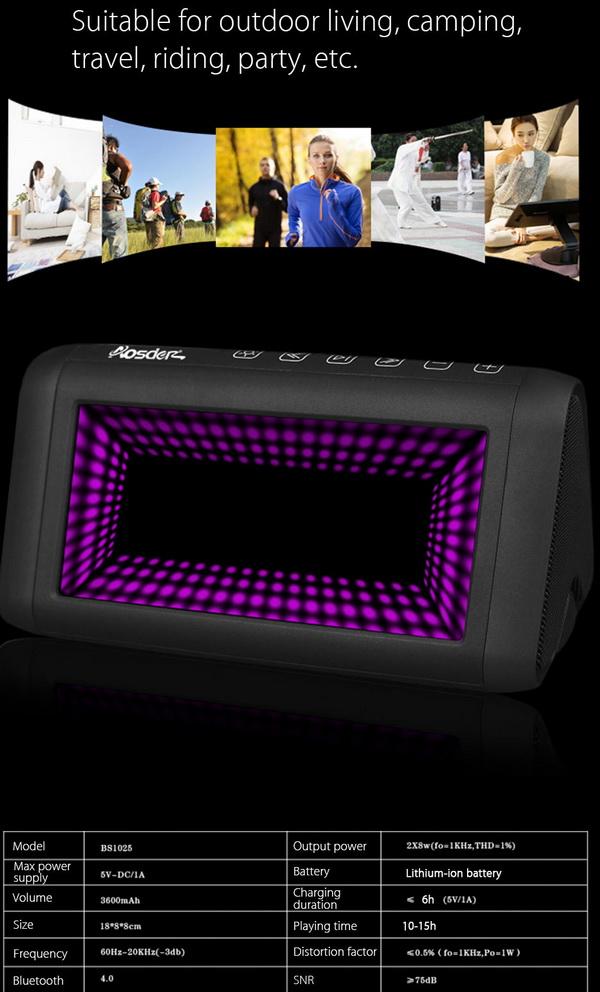 Aosder Bluetooth 4.0 Speaker