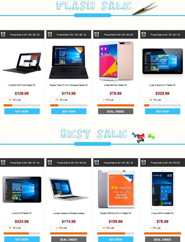 Back to School Tablets Flash Sale