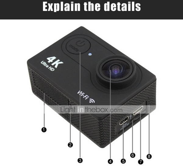 OEM H9 Ultra HD 4K Action Sports Camera
