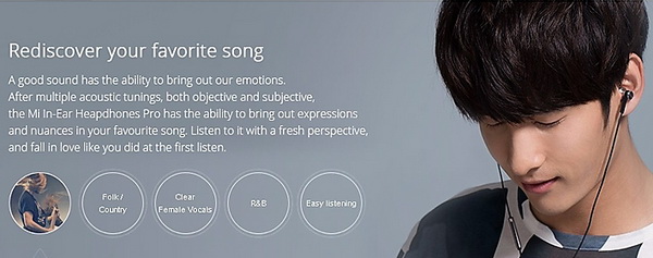 Xiaomi In-Ear Earphone Mi Piston Pro