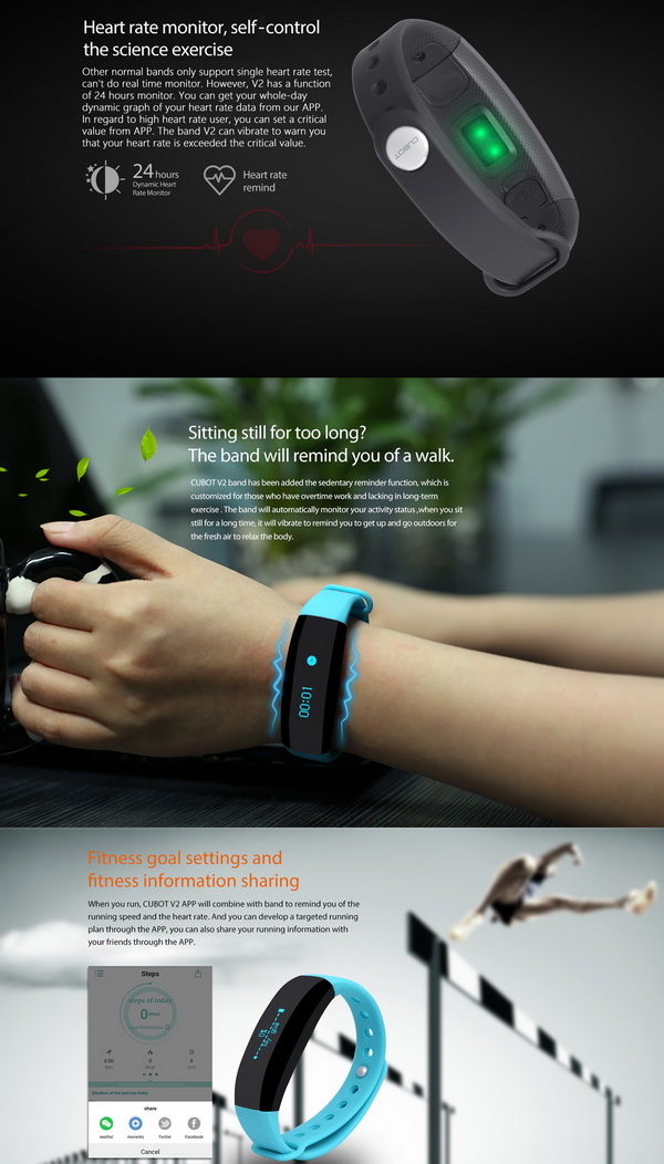 Cubot V2 Smart Wristband