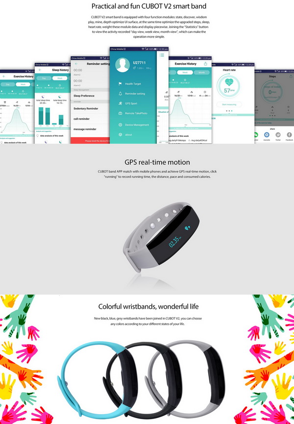 Cubot V2 Smart Wristband