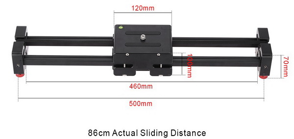 Andoer V2-500 Compact Retractable Track Dolly Slider