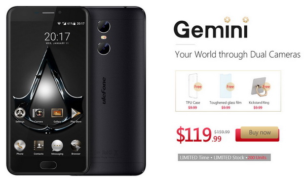 Ulefone Gemini Smartphone