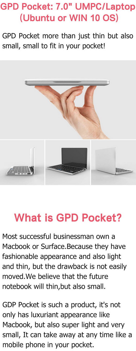 GPD Pocket Mini Laptop