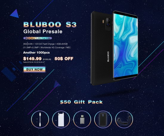 BLUBOO S3