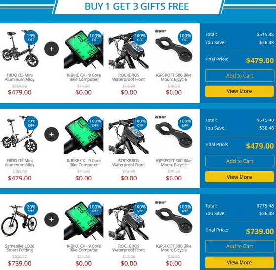 Buy 1 Get 3 Gifts Free