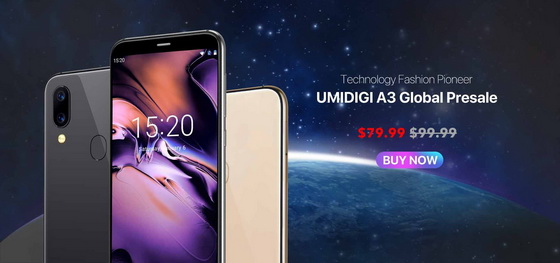 UMIDIGI A3 Presale