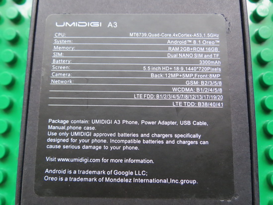 UMIDIGI A3