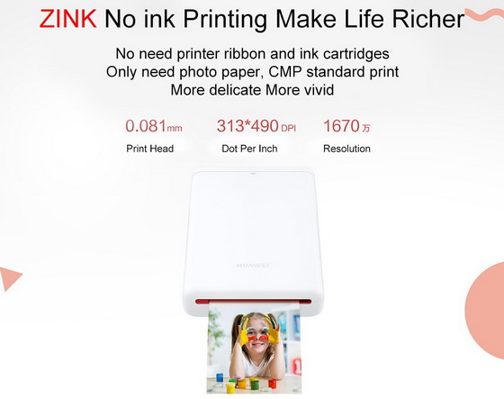 Huawei Portable Photo Printer