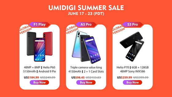 UMIDIGI Summer Sale