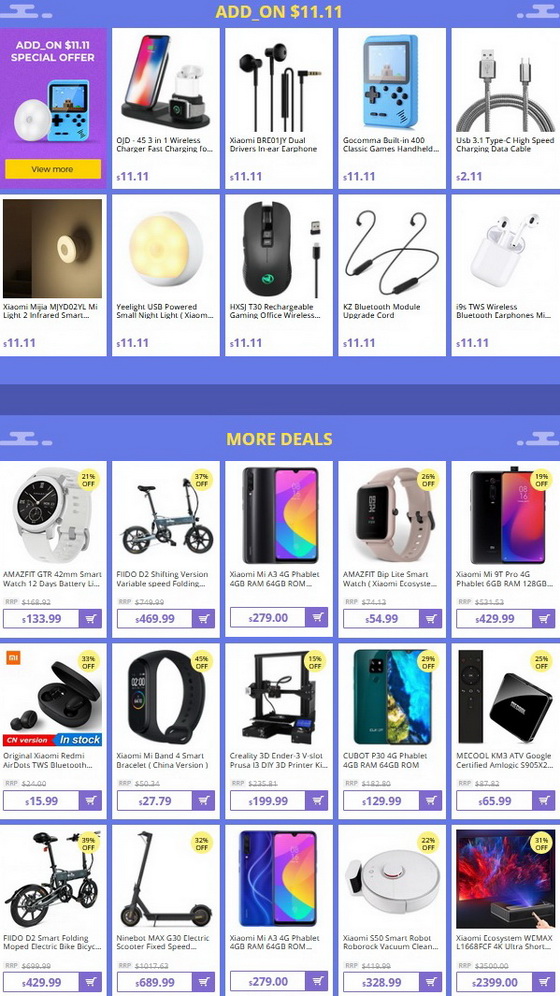 $11.11 Special Sale