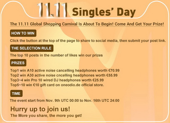 11.11 Global Shopping Carnival