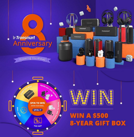 Tronsmart 8-Year Anniversary