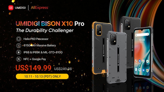 UMIDIGI Bison X10 Pro