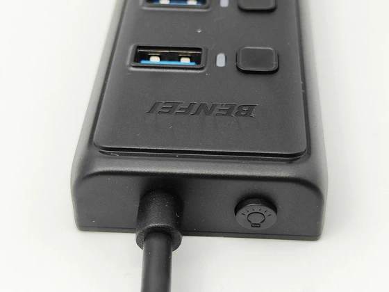 Hub USB 7 Ports PHIXERO Avec Câble 1m - Extension Pour MacBook, PC Portable, Disque Dur - Transfert 5 Gbps, Alimentation USB-C